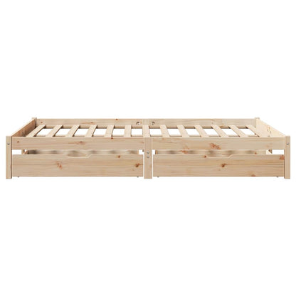 Bed Frame without Mattress 120x190 cm Small Double Solid Wood Pine