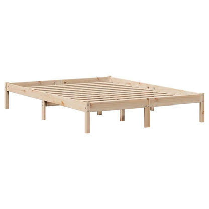 Bed Frame without Mattress 120x190 cm Small Double Solid Wood Pine