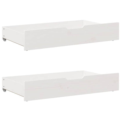 Bed Frame without Mattress White 90x200 cm Solid Wood Pine