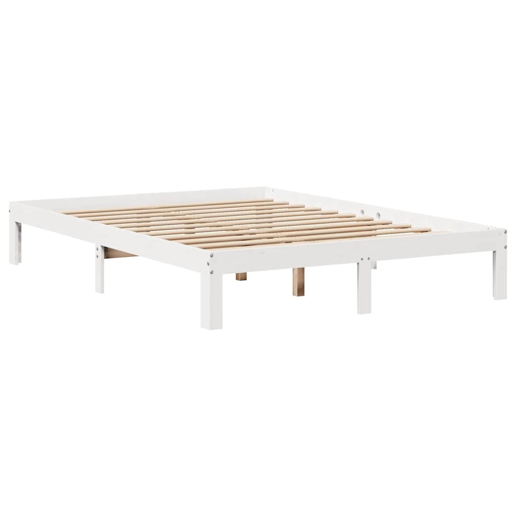 Bed Frame with Drawers without Mattress White 120x190 cm Small Double