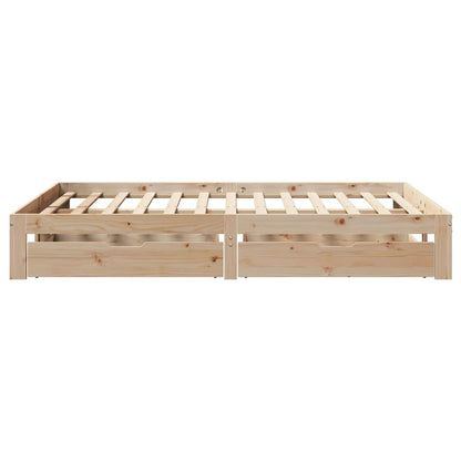 Bed Frame with Drawers without Mattress 140x190 cm