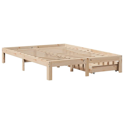 Bed Frame with Drawers without Mattress 140x200 cm