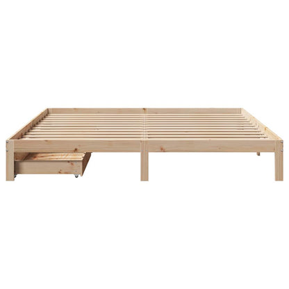 Bed Frame with Drawers without Mattress 180x200 cm Super King