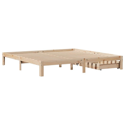 Bed Frame with Drawers without Mattress 180x200 cm Super King