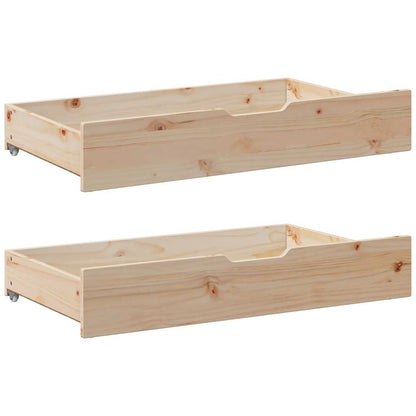Daybed with Drawers without Mattress 90x190 cm Single Solid Wood