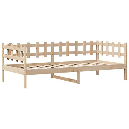 Daybed with Drawers without Mattress 90x190 cm Single Solid Wood