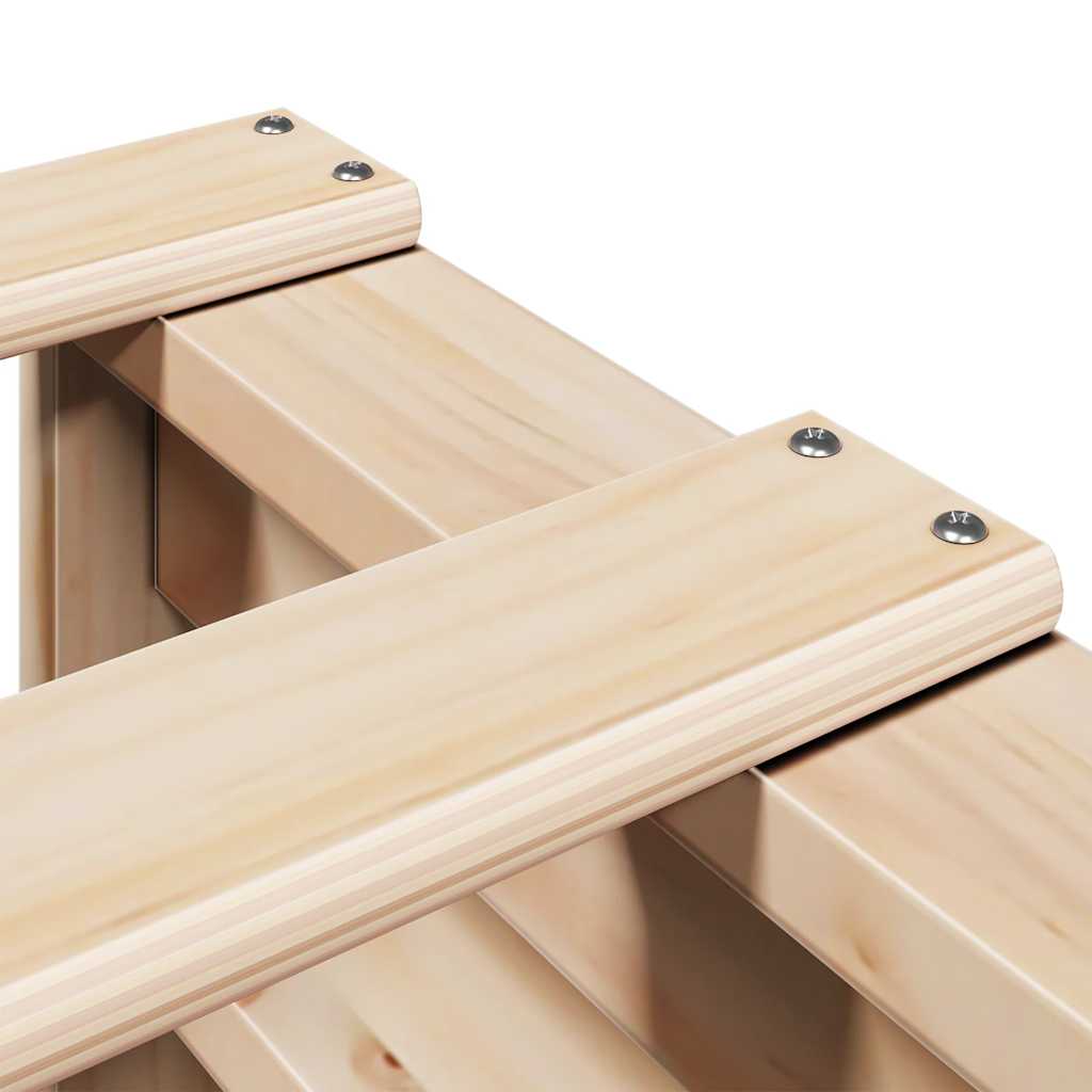 Bed Frame without Mattress 200x200 cm Solid Wood Pine