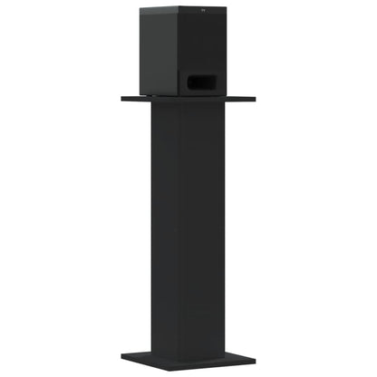 Speaker Stands 2 pcs Black 30x30x80 cm Engineered Wood