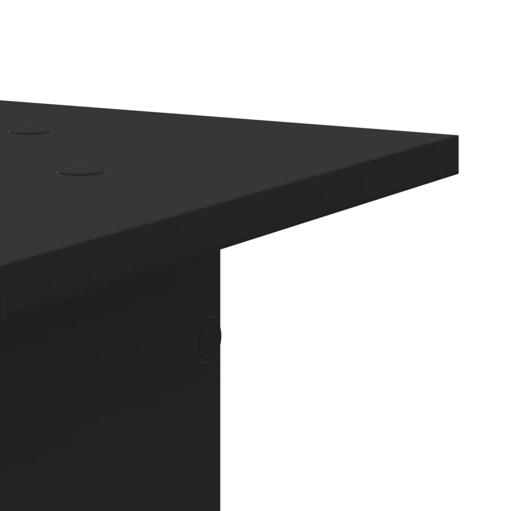 Speaker Stands 2 pcs Black 30x30x80 cm Engineered Wood