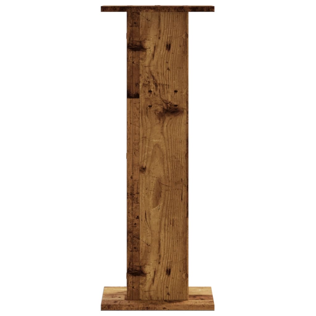 Speaker Stands 2 pcs Old Wood 30x30x80 cm Engineered Wood