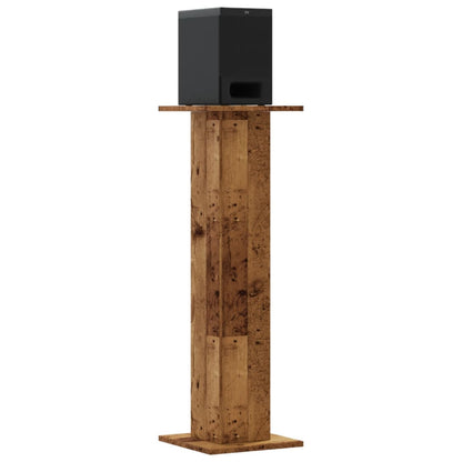 Speaker Stands 2 pcs Old Wood 30x30x95 cm Engineered Wood