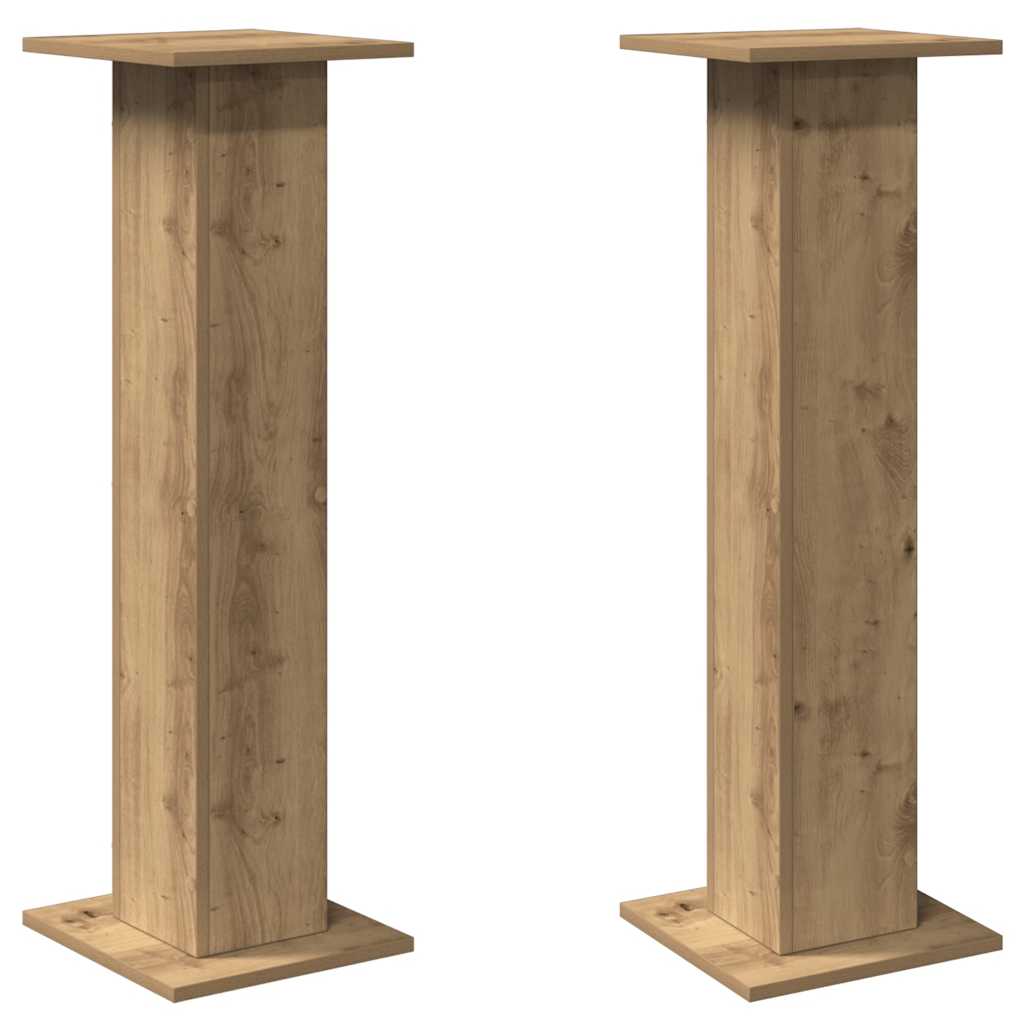 Speaker Stands 2 pcs Artisian Oak 30x30x95 cm Engineered Wood