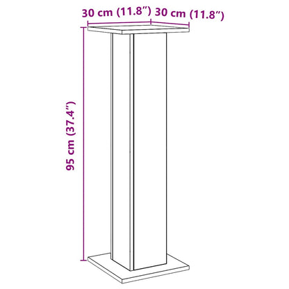 Speaker Stands 2 pcs Artisian Oak 30x30x95 cm Engineered Wood