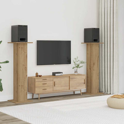 Speaker Stands 2 pcs Artisian Oak 30x30x95 cm Engineered Wood