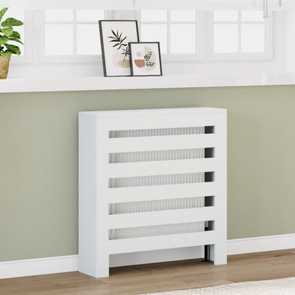 Radiator Cover White 78 x 20 x 82 cm Engineered Wood