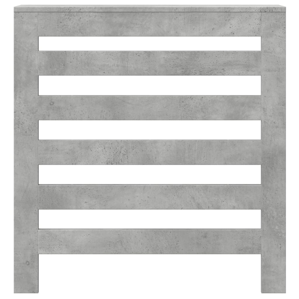 Radiator Cover Concrete Grey 78x20x82 cm Engineered Wood