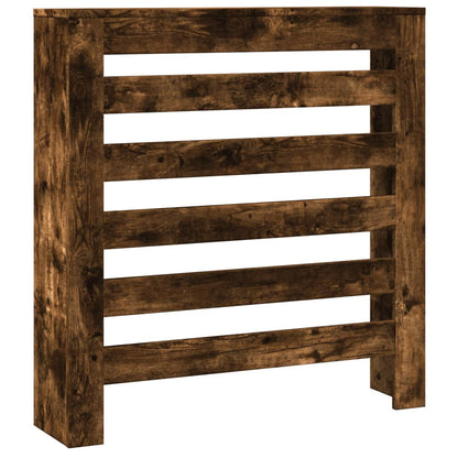 Radiator Cover Smoked Oak 78x20x82 cm Engineered Wood