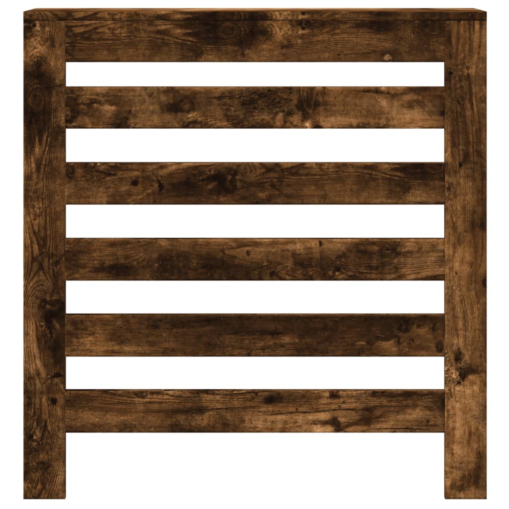 Radiator Cover Smoked Oak 78x20x82 cm Engineered Wood
