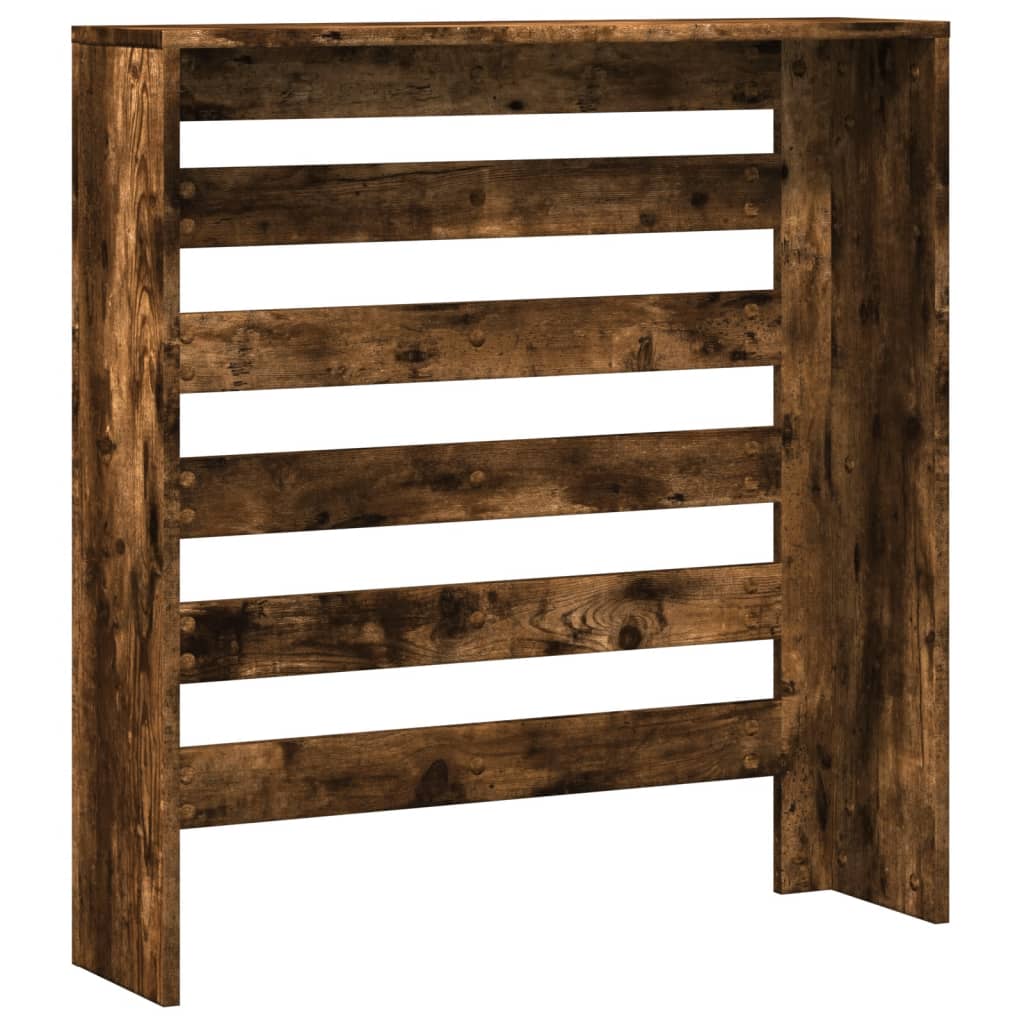 Radiator Cover Smoked Oak 78x20x82 cm Engineered Wood