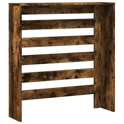 Radiator Cover Smoked Oak 78x20x82 cm Engineered Wood