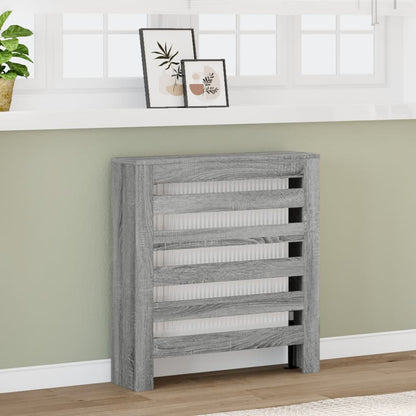 Radiator Cover Grey Sonoma 78 x 20 x 82 cm Engineered Wood
