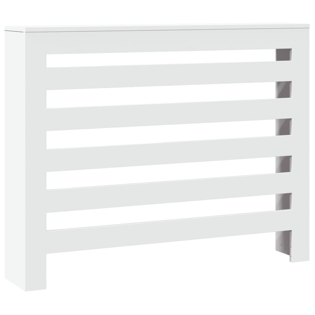 Radiator Cover White 104 x 20 x 82 cm Engineered Wood