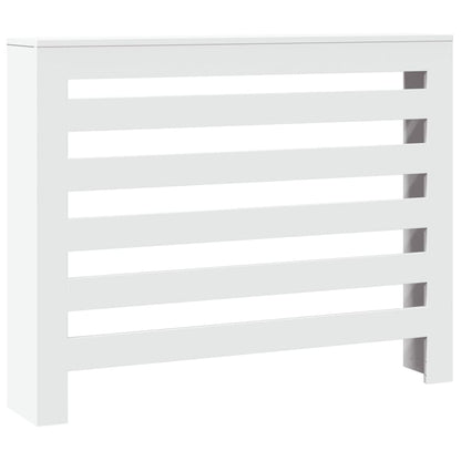 Radiator Cover White 104 x 20 x 82 cm Engineered Wood