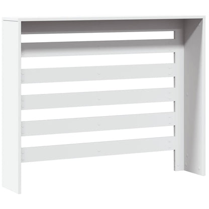 Radiator Cover White 104 x 20 x 82 cm Engineered Wood