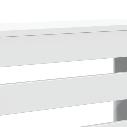 Radiator Cover White 104 x 20 x 82 cm Engineered Wood
