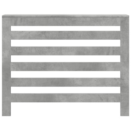 Radiator Cover Concrete Grey 104x20x82 cm Engineered Wood