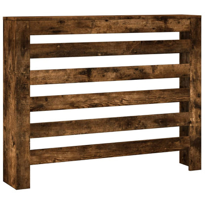 Radiator Cover Smoked Oak 104 x 20 x 82 cm Engineered Wood