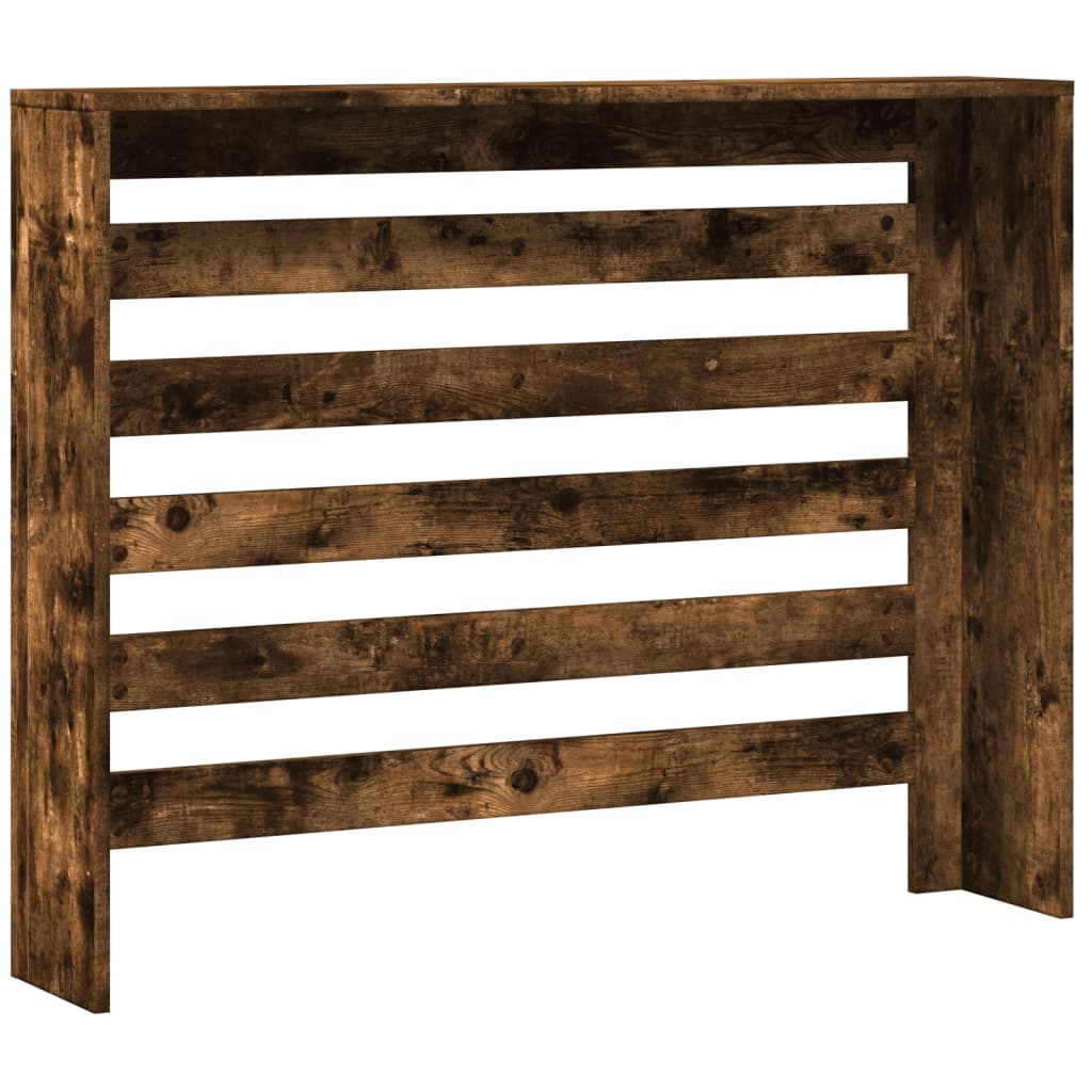 Radiator Cover Smoked Oak 104 x 20 x 82 cm Engineered Wood