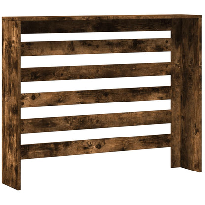 Radiator Cover Smoked Oak 104 x 20 x 82 cm Engineered Wood