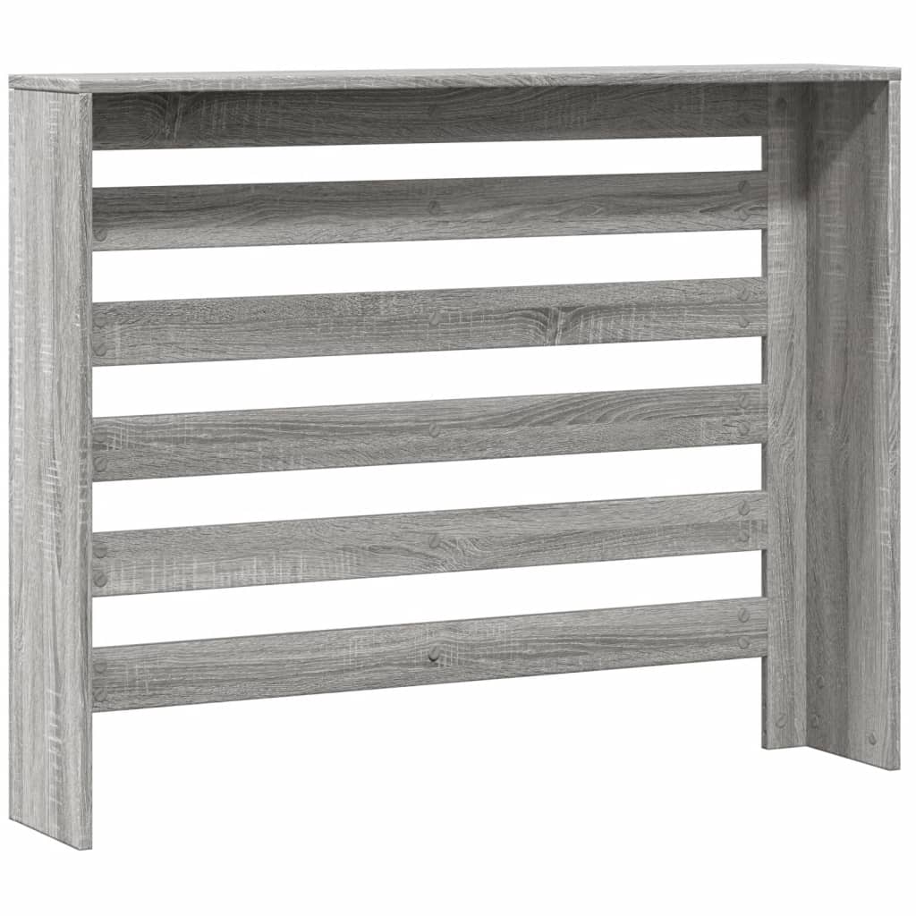 Radiator Cover Grey Sonoma 104 x 20 x 82 cm Engineered Wood