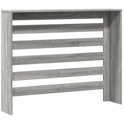 Radiator Cover Grey Sonoma 104 x 20 x 82 cm Engineered Wood