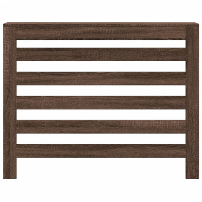 Radiator Cover Brown Oak 104 x 20 x 82 cm Engineered Wood