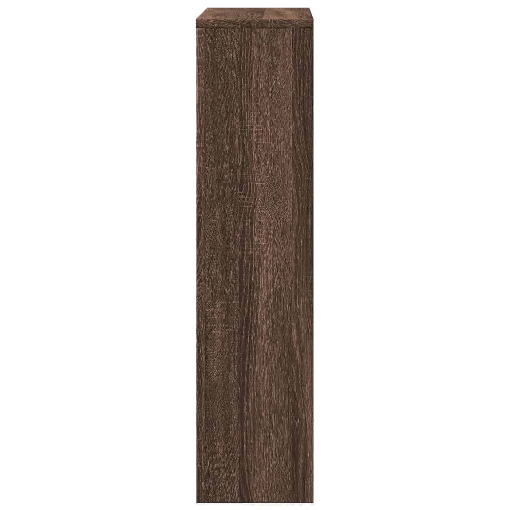 Radiator Cover Brown Oak 104 x 20 x 82 cm Engineered Wood