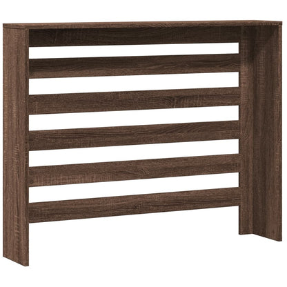 Radiator Cover Brown Oak 104 x 20 x 82 cm Engineered Wood