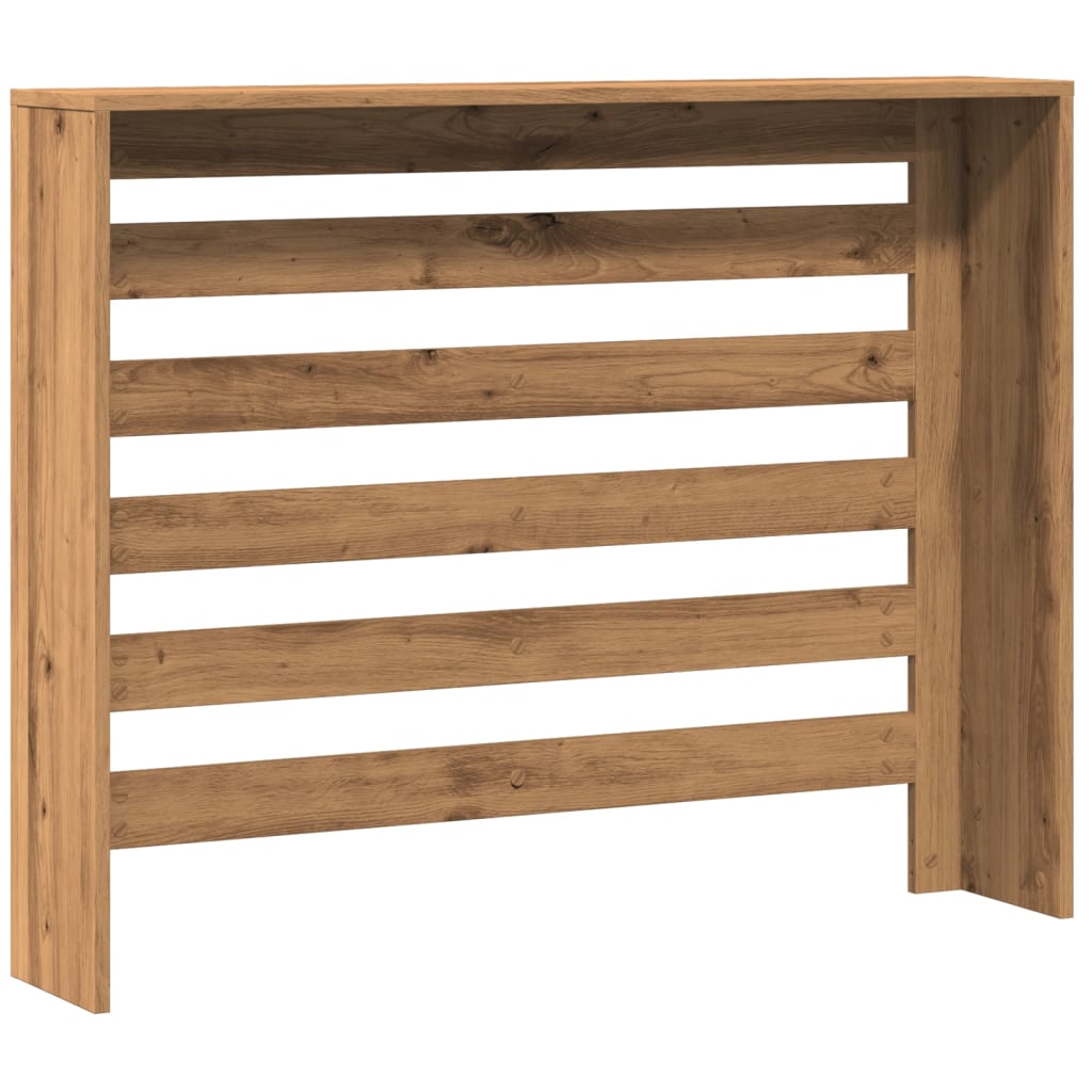 Radiator Cover Artisian Oak 104x20x82 cm Engineered Wood