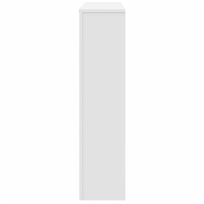 Radiator Cover White 149x20x82 cm Engineered Wood