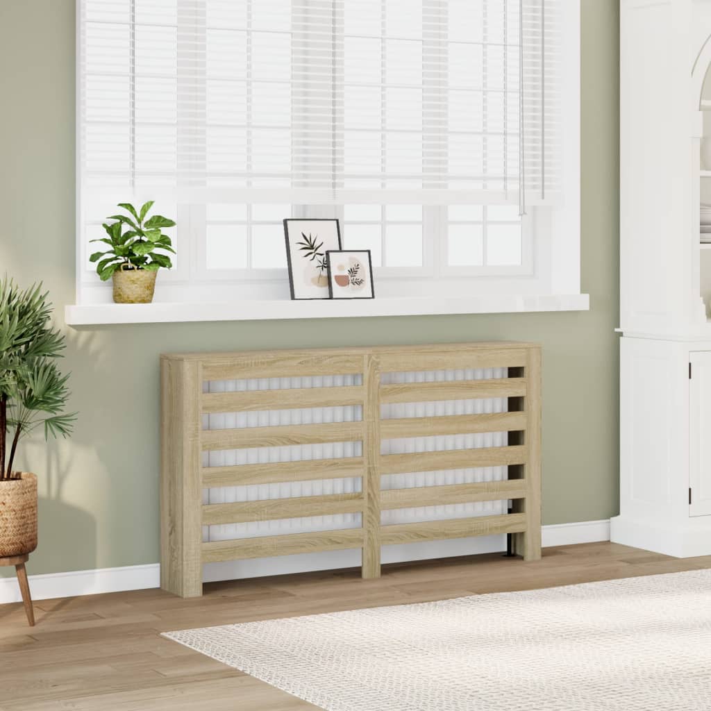 Radiator Cover Sonoma Oak 149 x 20 x 82 cm Engineered Wood