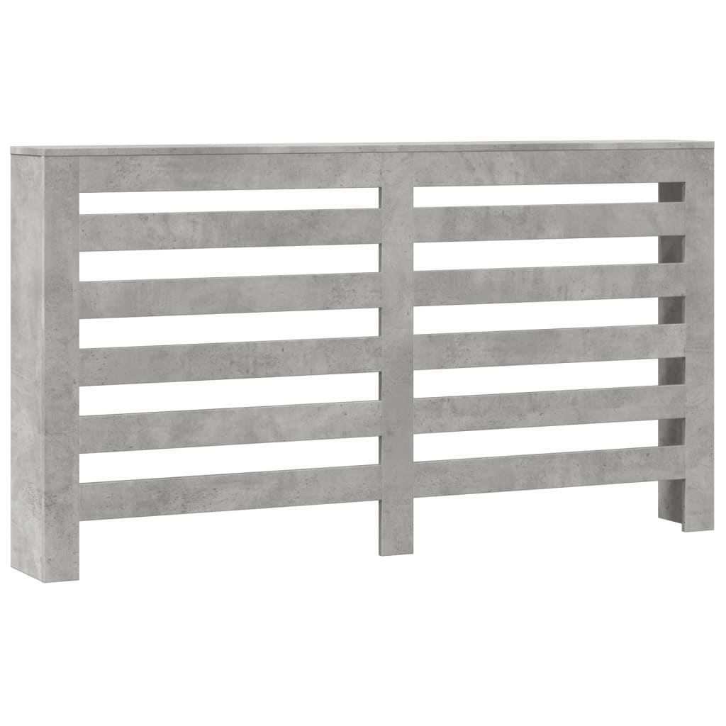 Radiator Cover Concrete Grey 149 x 20 x 82 cm Engineered Wood