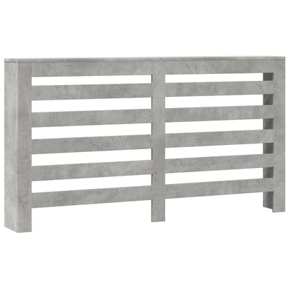 Radiator Cover Concrete Grey 149 x 20 x 82 cm Engineered Wood