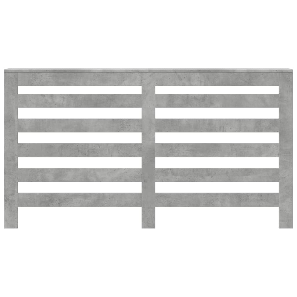 Radiator Cover Concrete Grey 149 x 20 x 82 cm Engineered Wood