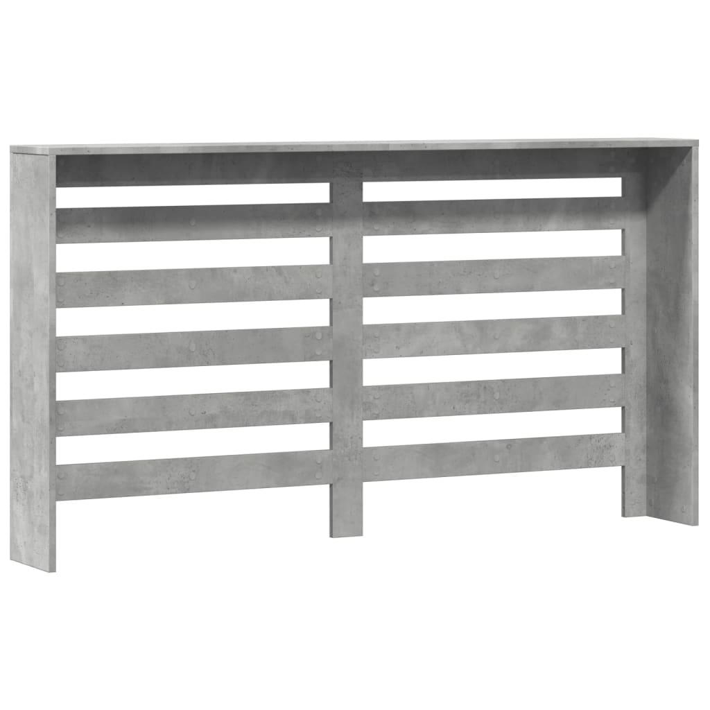 Radiator Cover Concrete Grey 149 x 20 x 82 cm Engineered Wood
