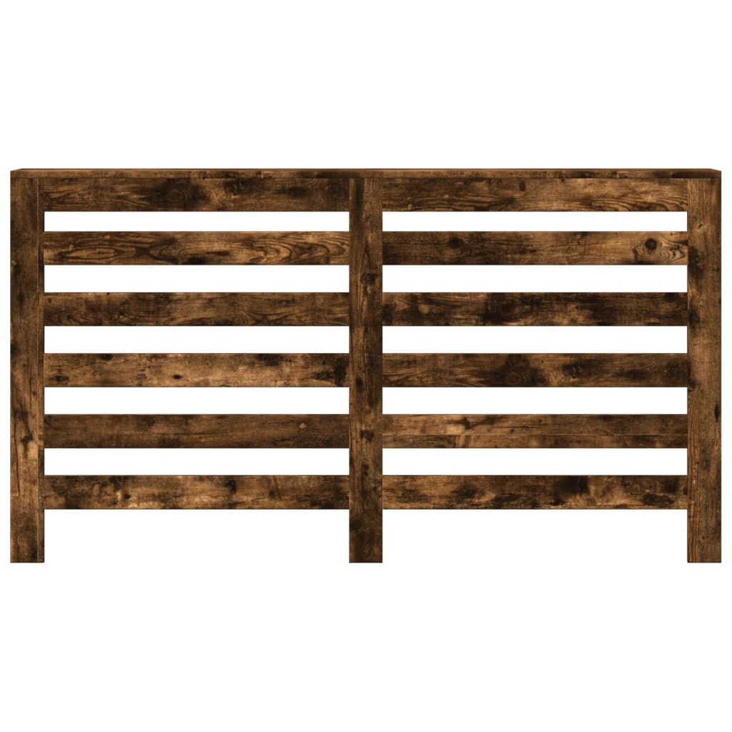 Radiator Cover Smoked Oak 149 x 20 x 82 cm Engineered Wood