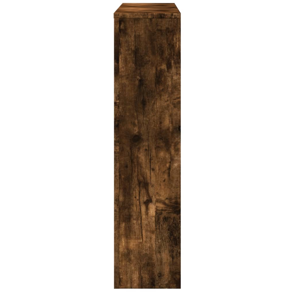 Radiator Cover Smoked Oak 149 x 20 x 82 cm Engineered Wood