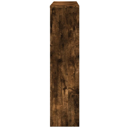 Radiator Cover Smoked Oak 149 x 20 x 82 cm Engineered Wood