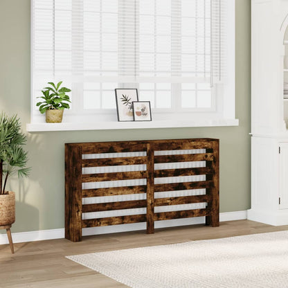 Radiator Cover Smoked Oak 149 x 20 x 82 cm Engineered Wood