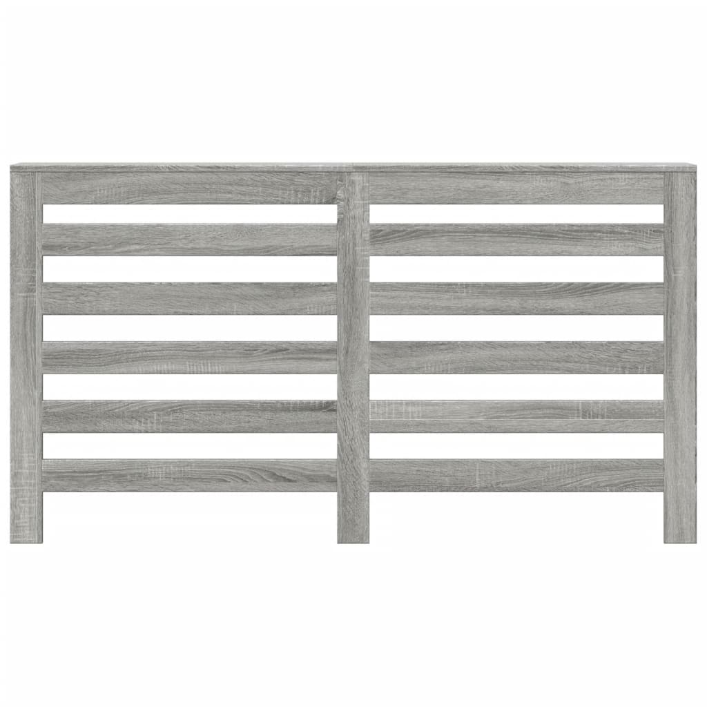 Radiator Cover Grey Sonoma 149 x 20 x 82 cm Engineered Wood
